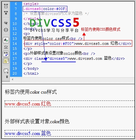 CSS 文本字体颜色设置方法(CSS color)-偶像资源网