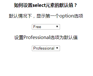 如何设置HTML select下拉框的默认值？-偶像资源网