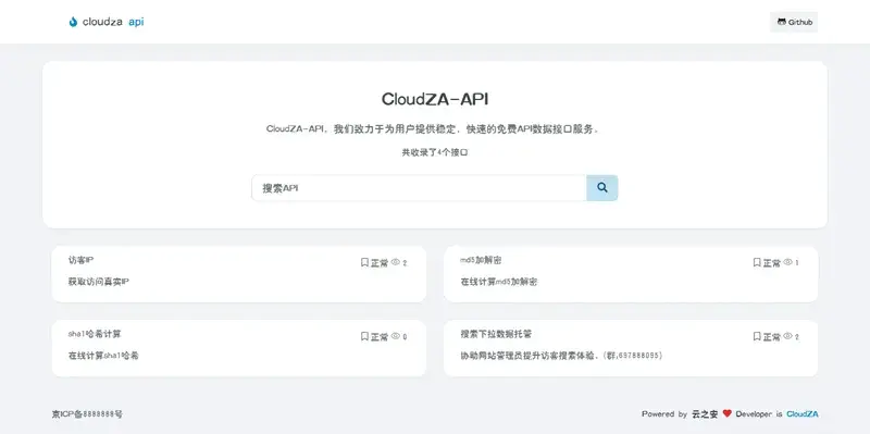 CloudZA(开源API接口管理系统源码)-偶像资源网