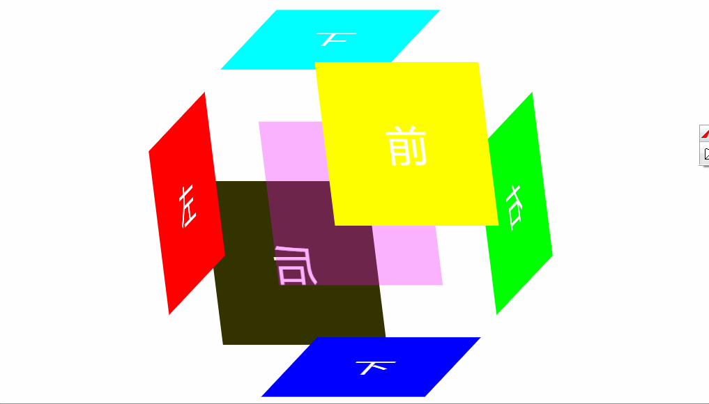 利用CSS3的3D效果制作正方体-偶像资源网