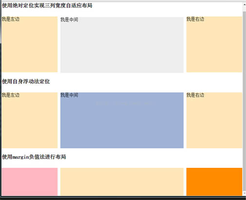 使用CSS实现三栏自适应布局(两边宽度固定，中间自适应)-偶像资源网