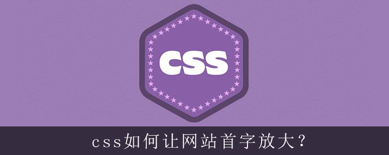 css如何让网站首字放大？-偶像资源网