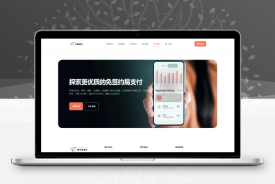 彩虹易支付新款首页模板源码