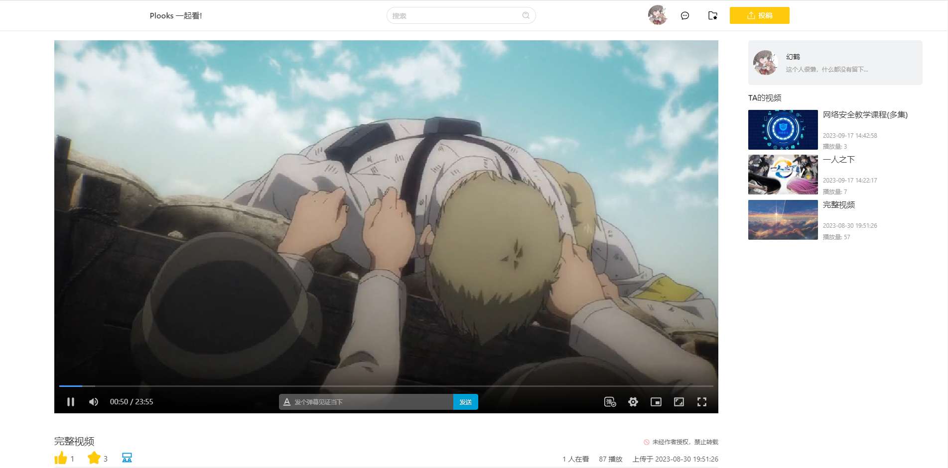 Plooks：一个提供共同观看功能丰富的视频网站