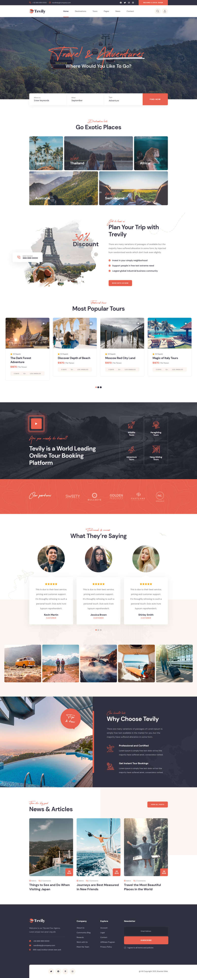 响应式旅游团旅游社景点介绍html网站模板