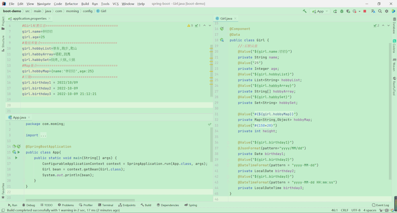 1cacbc60b4d422989892be83f7aa69b346617b03 SpringBoot配置绑定方法详解