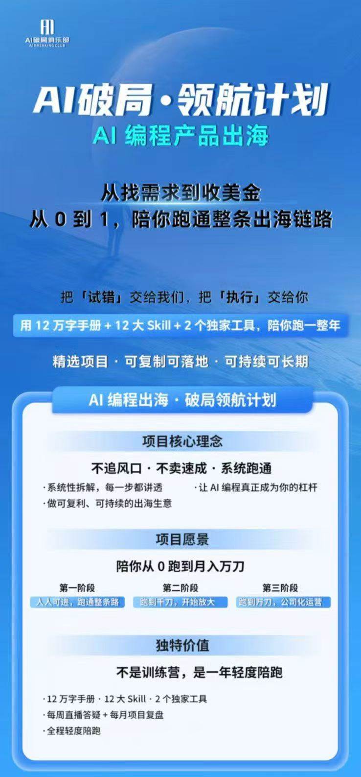 (20015期)AI编程产品出海领航计划-更新:12万字手册+12大Skill+2个独家工具,从找需求到上线收美金跑通全链路 (20015期)AI编程产品出海领航计划-更新:12万字手册+12大Skill+2个独家工具,从找需求到上线收美金跑通全链路
