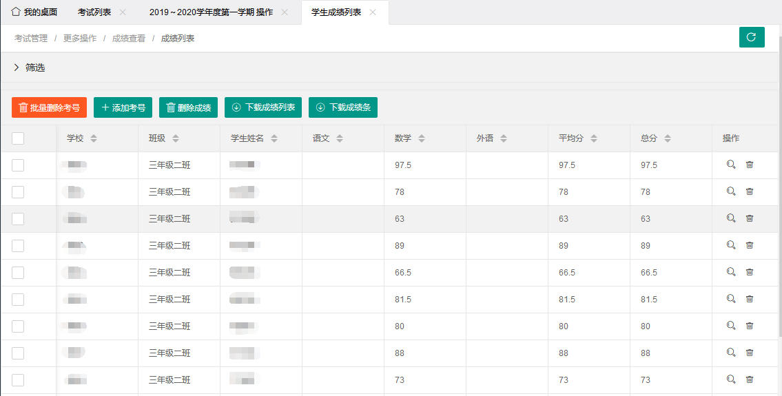 最新学生成绩管理系统源码 Tp6框架