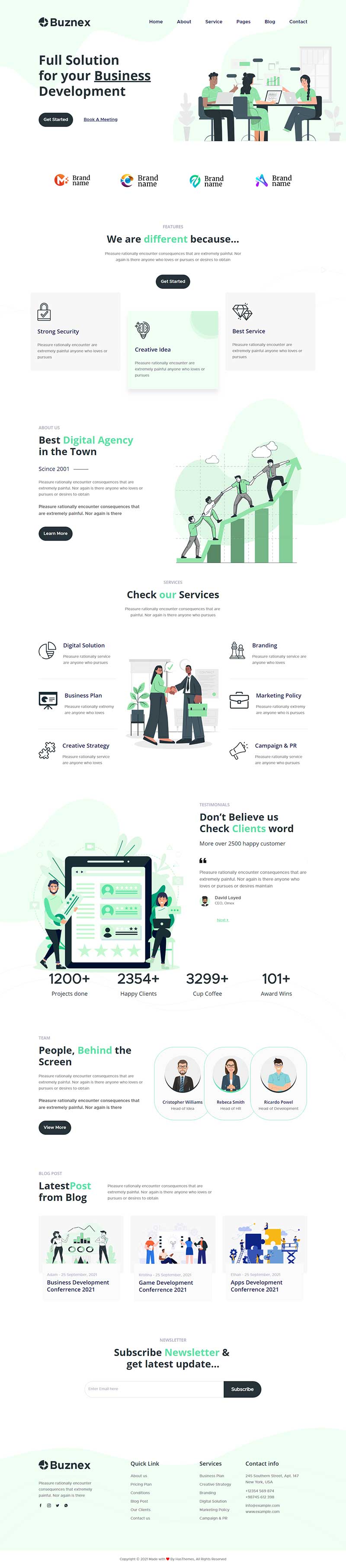 通用型品牌推广策划公司html模板