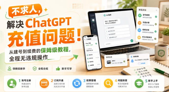 不求人,解决ChatGPT充值问题!从建号到续费的保姆级教程,全程无违规操作 不求人,解决ChatGPT充值问题!从建号到续费的保姆级教程,全程无违规操作