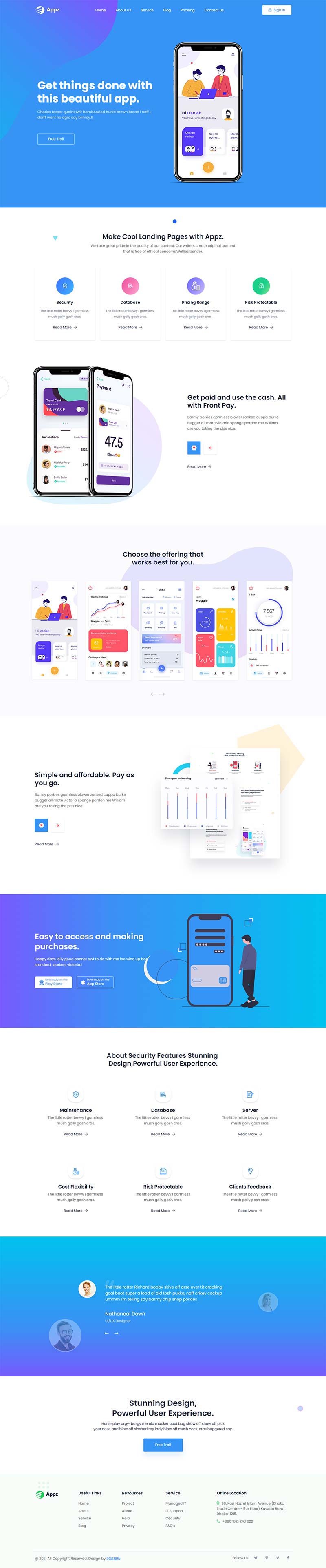 手机软件app介绍展示官网html网站模板