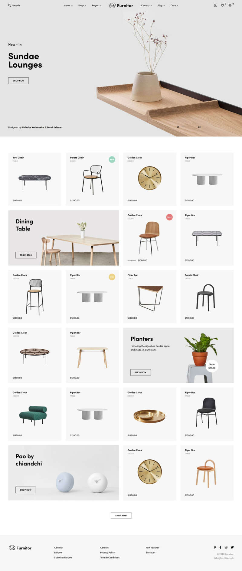 家具摆件商城HTML模板