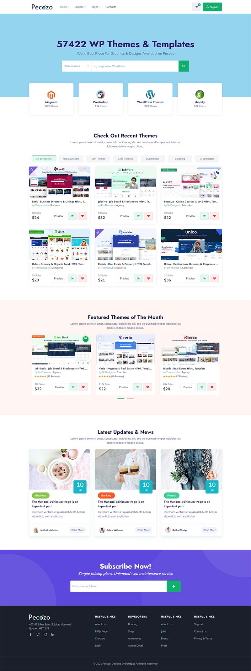 资源站模板站html静态模板