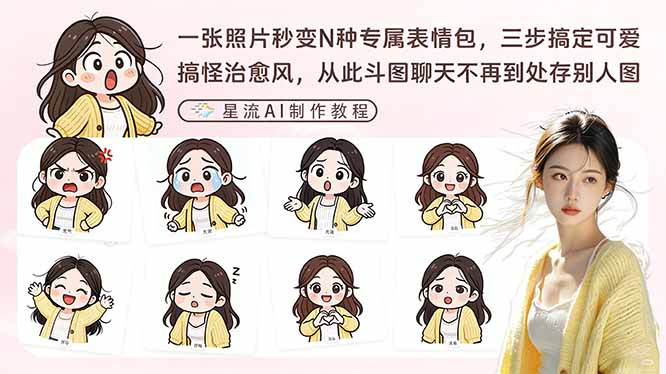 一张照片秒变N种专属表情包,三步搞定可爱搞怪治愈风,从此斗图聊天不再到处存别人图 一张照片秒变N种专属表情包,三步搞定可爱搞怪治愈风,从此斗图聊天不再到处存别人图